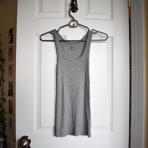 GAP Basic Gray Ribbed Tank Top Size XS